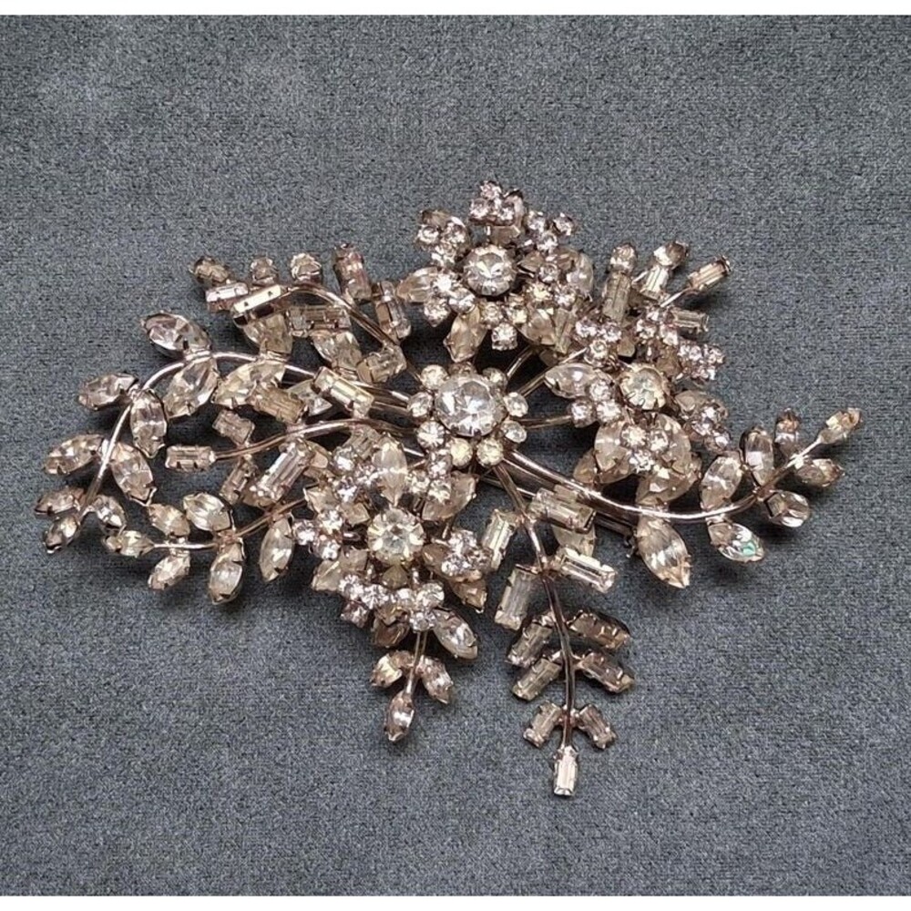 Schoffel Schreiner Rhinestone Brooch Vintage Austria Pin